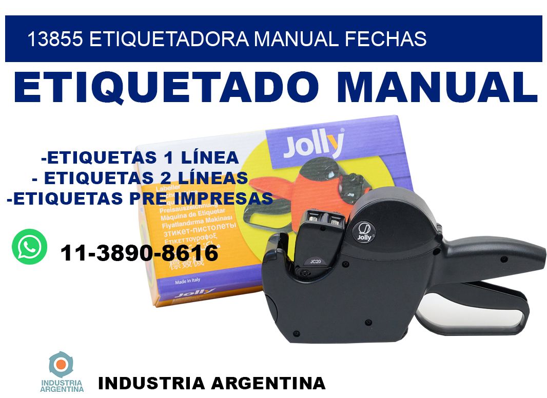 13855 etiquetadora manual fechas