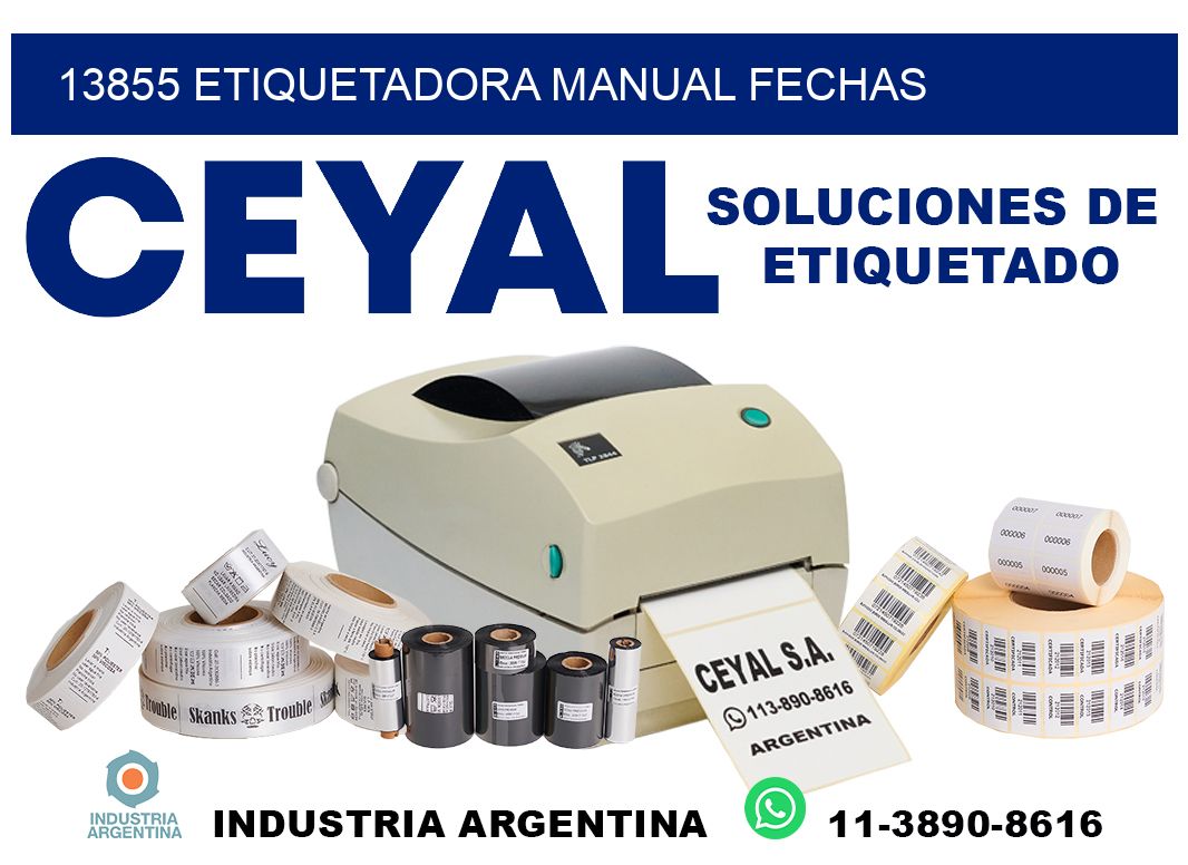 13855 etiquetadora manual fechas