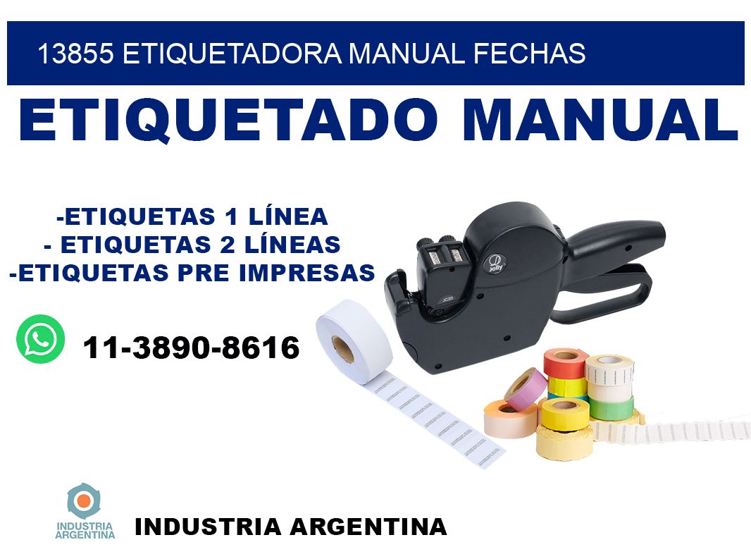 13855 etiquetadora manual fechas