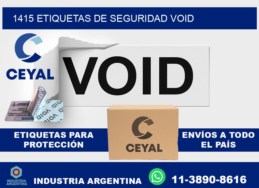 1415 etiquetas de seguridad void