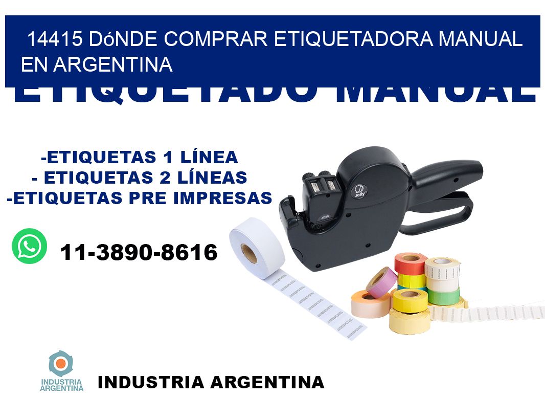 14415 dónde comprar etiquetadora manual en argentina