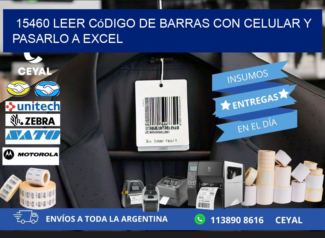 15460 Leer código de barras con celular y pasarlo a Excel