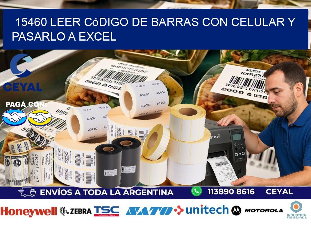 15460 Leer código de barras con celular y pasarlo a Excel