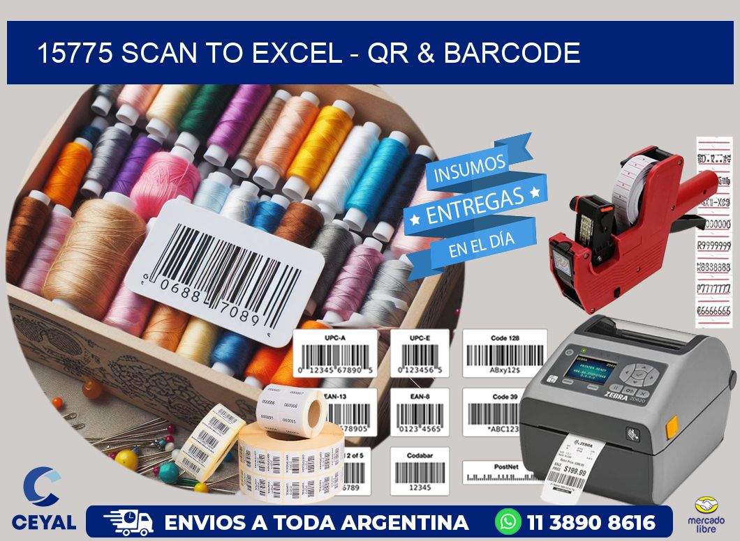 15775 Scan to Excel – QR & Barcode