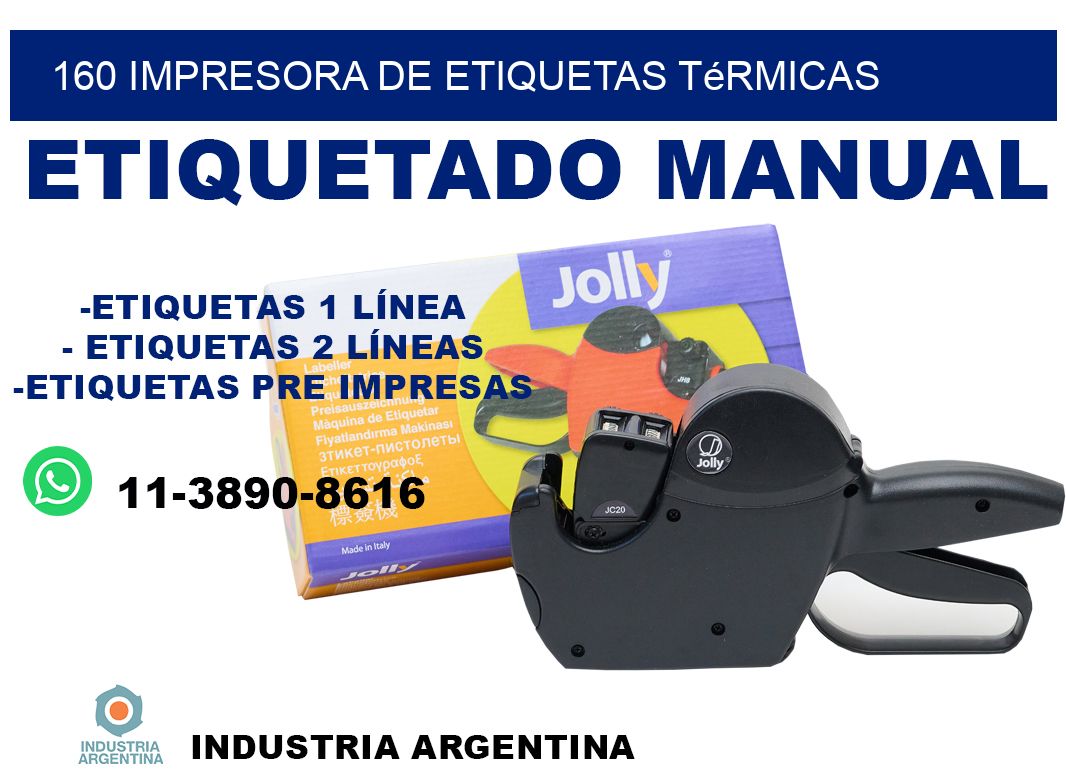 160 Impresora de etiquetas térmicas