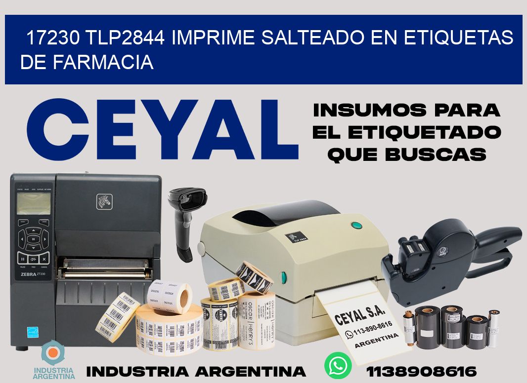 17230 tlp2844 imprime salteado en etiquetas de farmacia