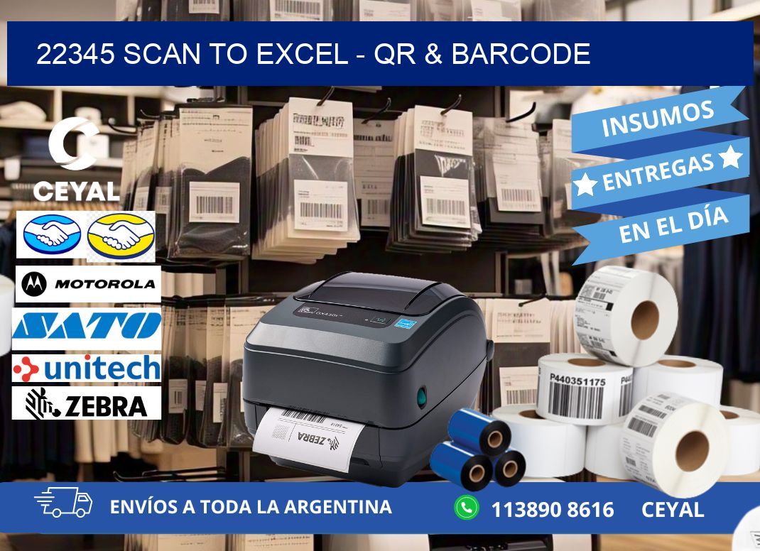 22345 Scan to Excel - QR & Barcode