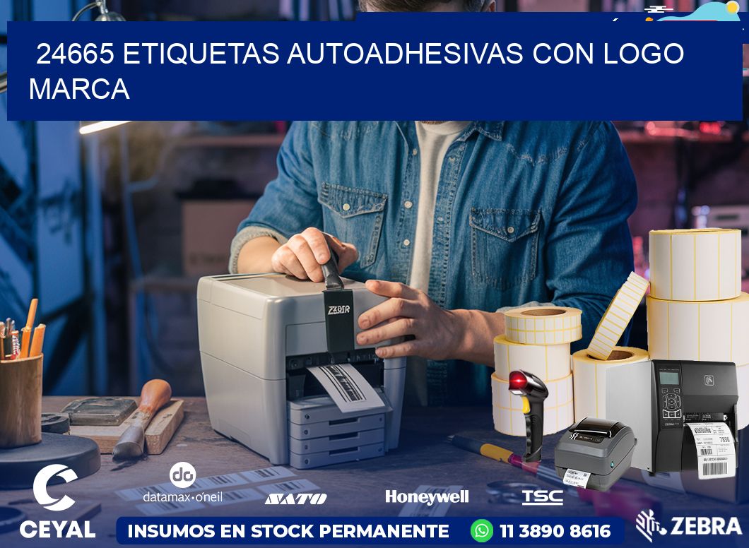 24665 etiquetas autoadhesivas con logo marca