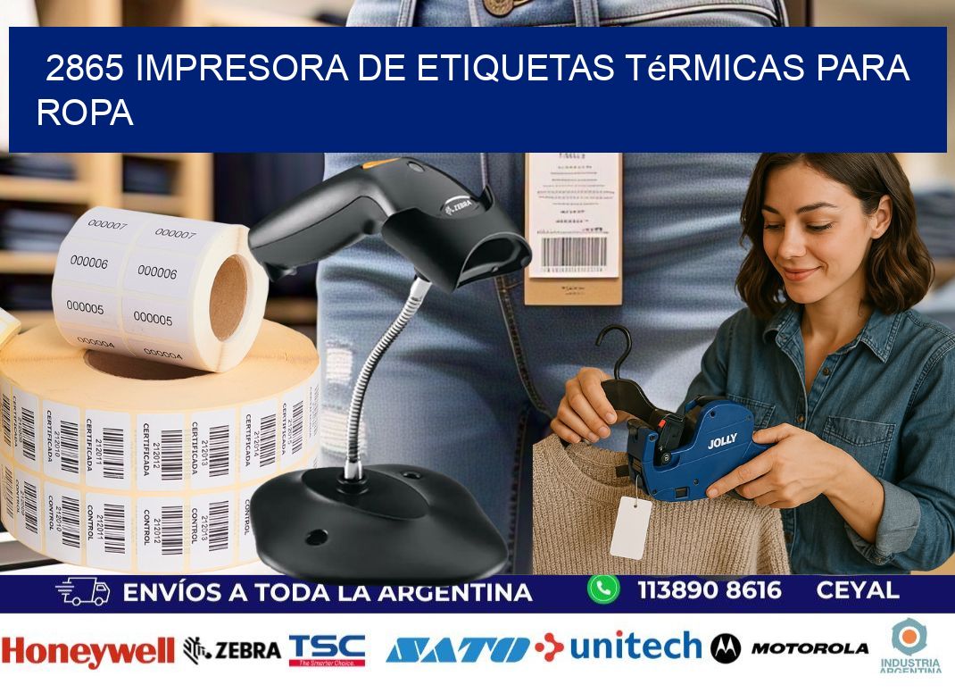 2865 impresora de etiquetas térmicas para ropa