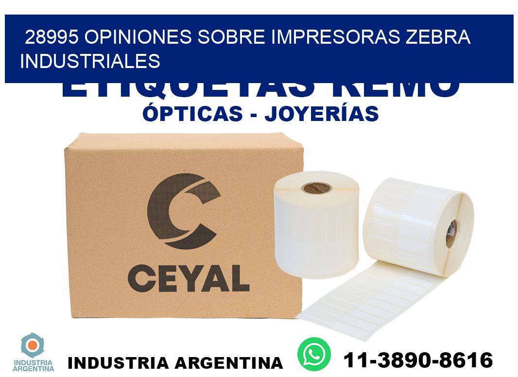 28995 opiniones sobre impresoras zebra industriales