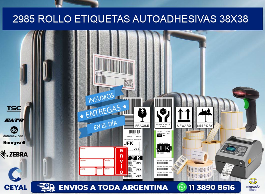 2985 Rollo Etiquetas autoadhesivas 38x38