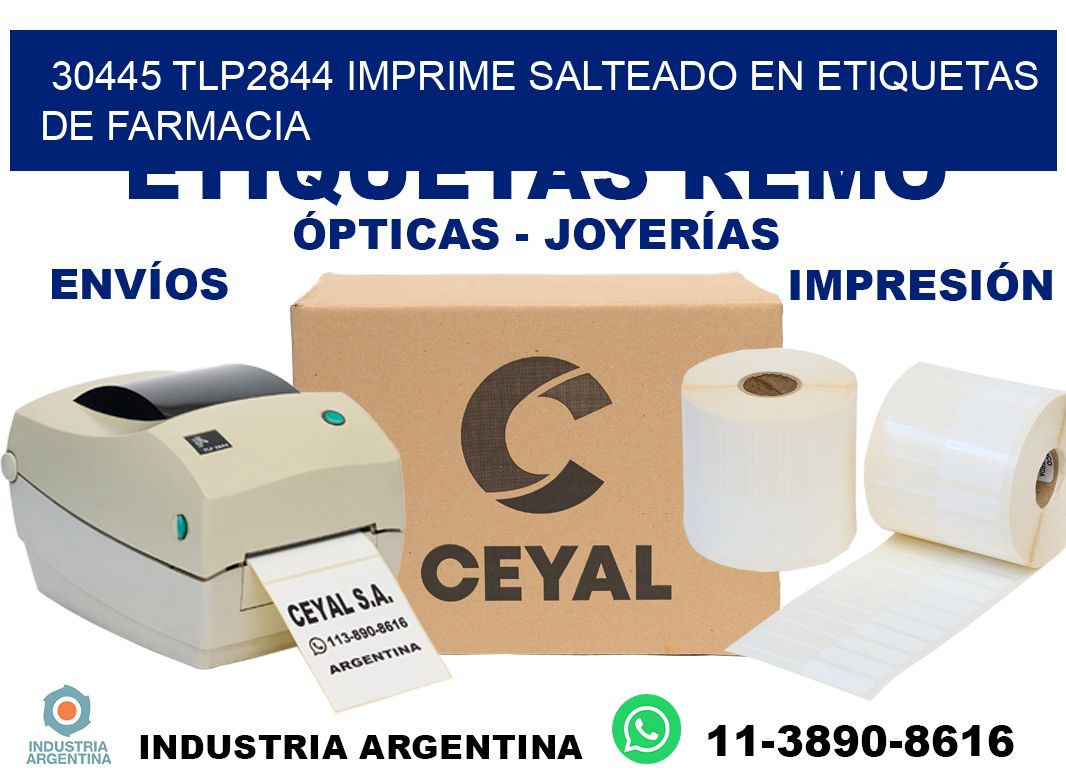 30445 tlp2844 imprime salteado en etiquetas de farmacia
