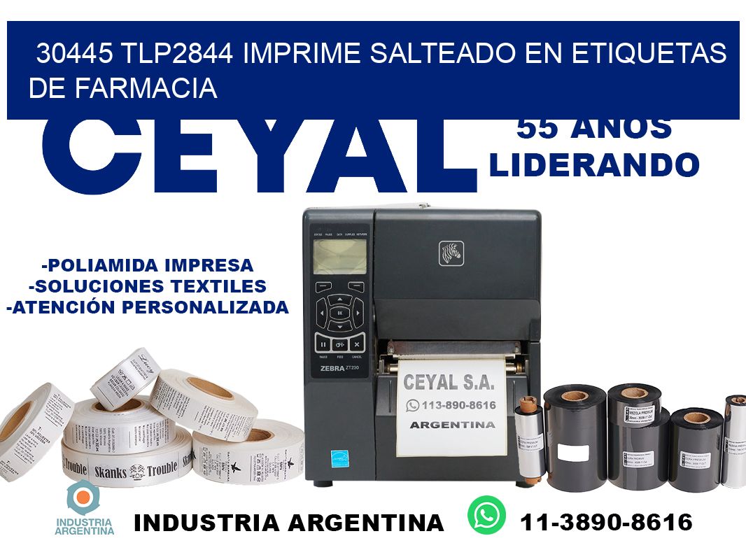 30445 tlp2844 imprime salteado en etiquetas de farmacia