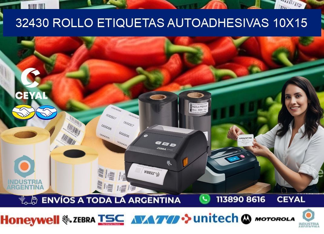 32430 Rollo Etiquetas autoadhesivas 10×15
