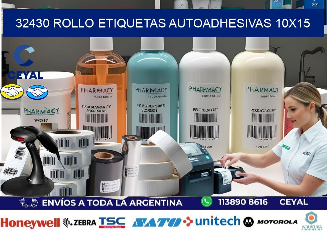 32430 Rollo Etiquetas autoadhesivas 10x15