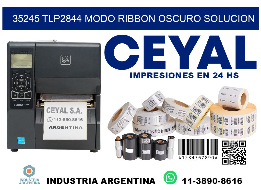 35245 tlp2844 modo ribbon oscuro solucion