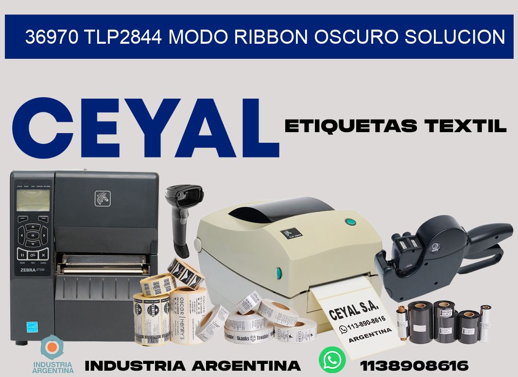 36970 tlp2844 modo ribbon oscuro solucion