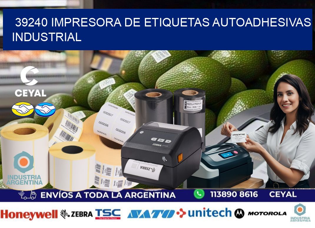 39240 Impresora de etiquetas autoadhesivas industrial