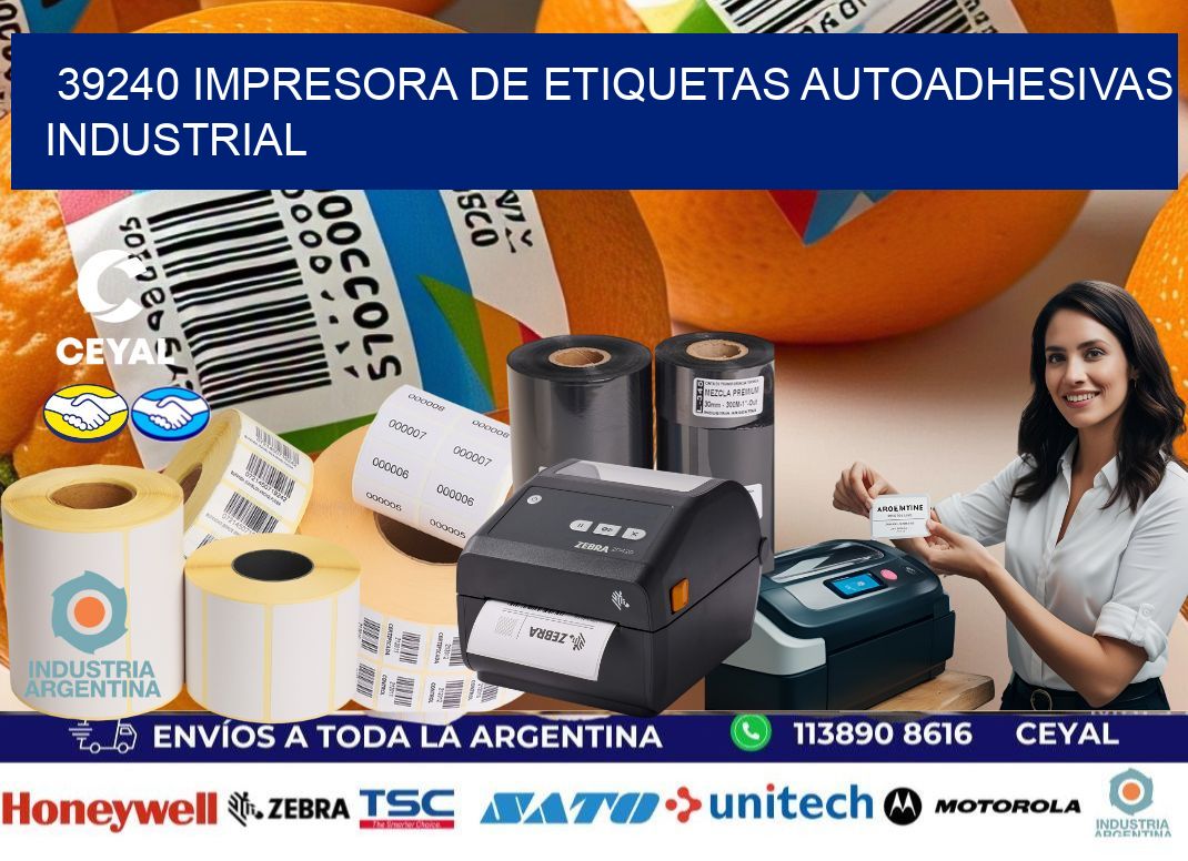 39240 Impresora de etiquetas autoadhesivas industrial