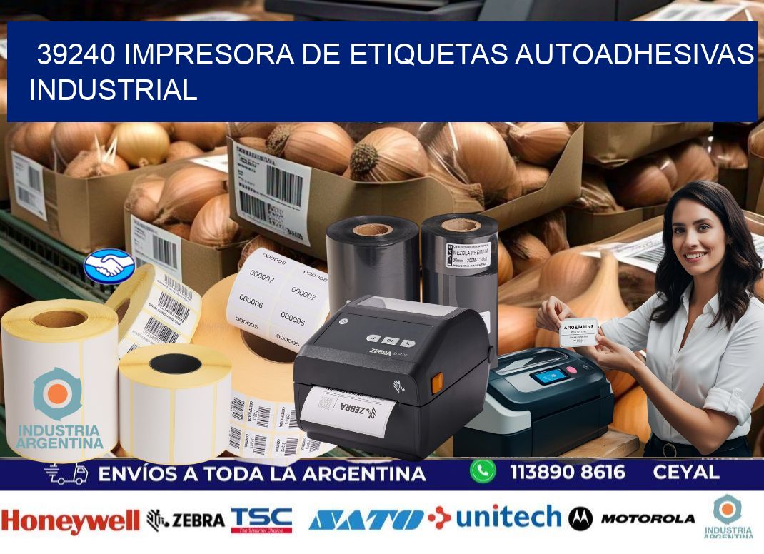 39240 Impresora de etiquetas autoadhesivas industrial