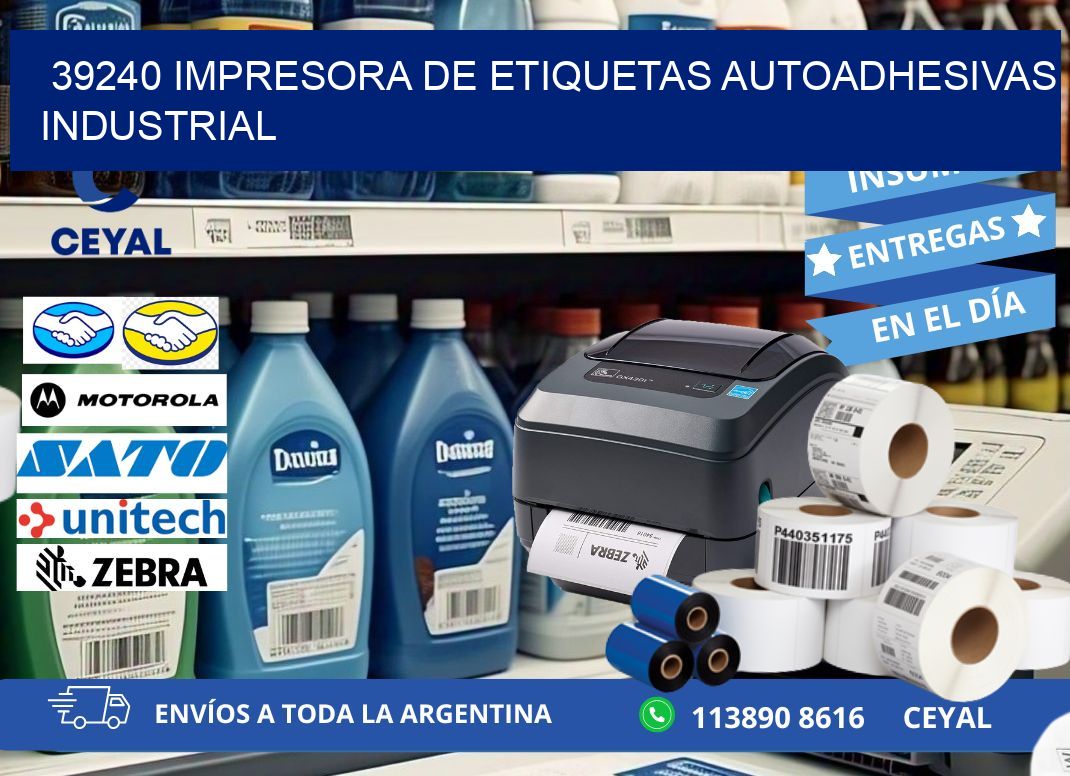 39240 Impresora de etiquetas autoadhesivas industrial