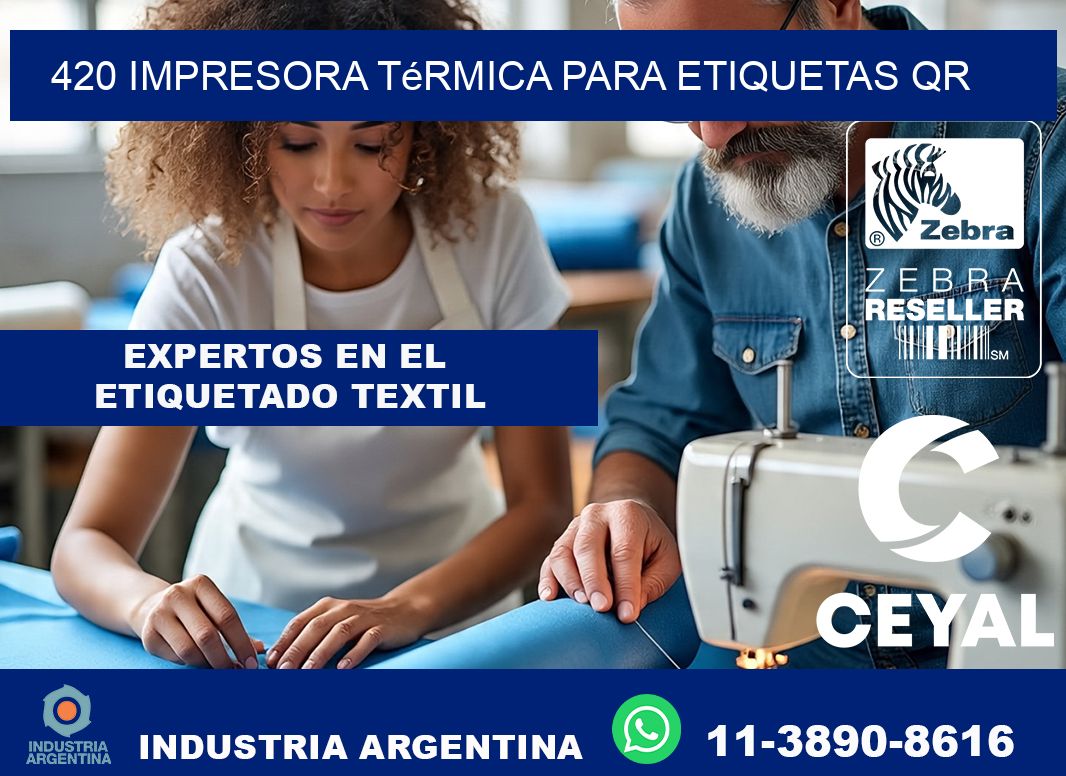 420 impresora térmica para etiquetas QR