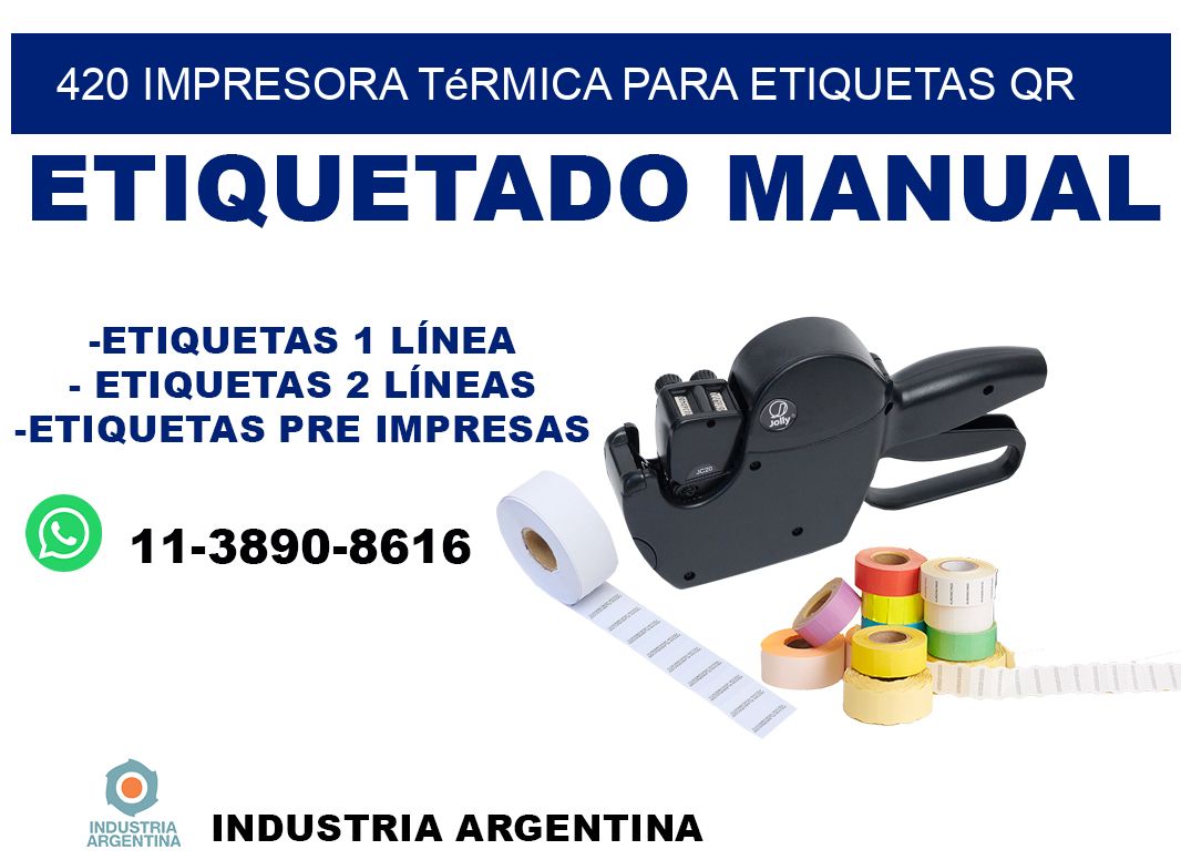 420 impresora térmica para etiquetas QR