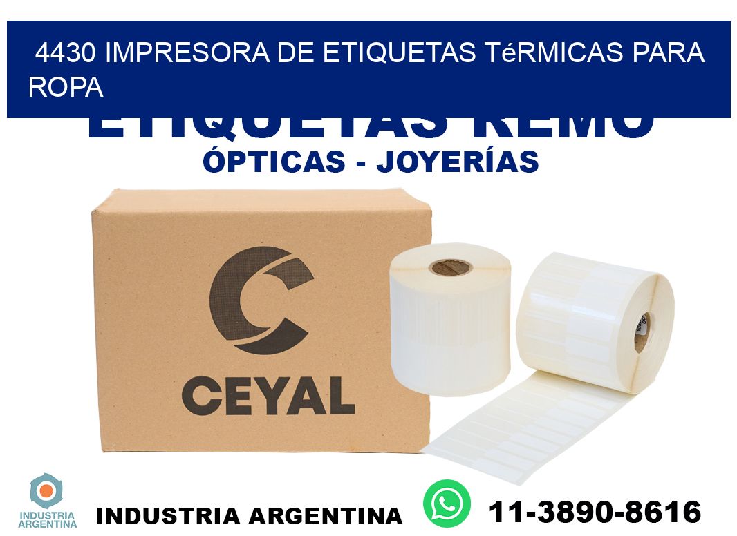 4430 impresora de etiquetas térmicas para ropa