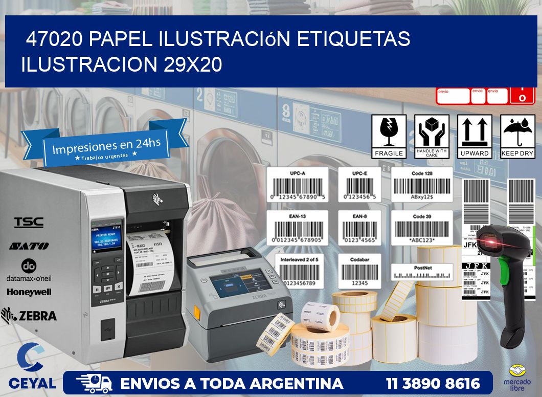 47020 papel ilustración Etiquetas Ilustracion 29x20