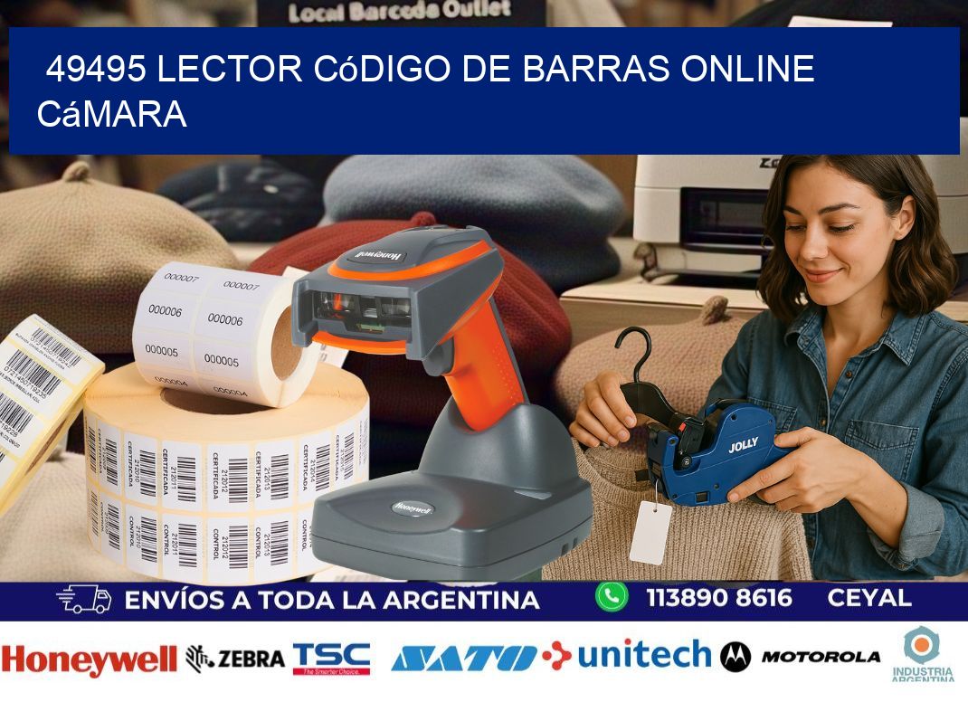 49495 Lector código de barras online cámara