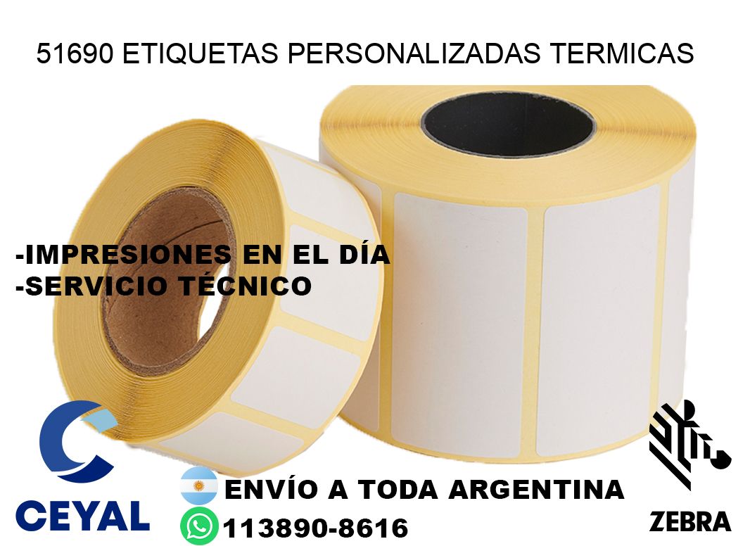 51690 Etiquetas personalizadas termicas