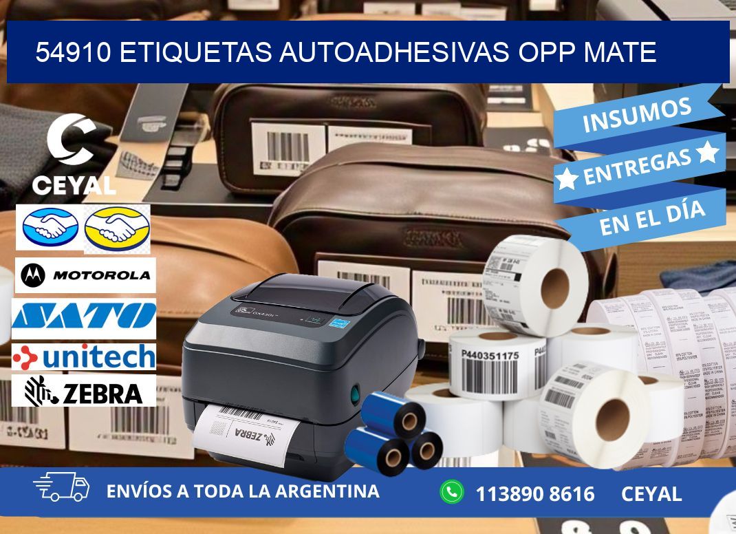 54910 etiquetas autoadhesivas Opp Mate