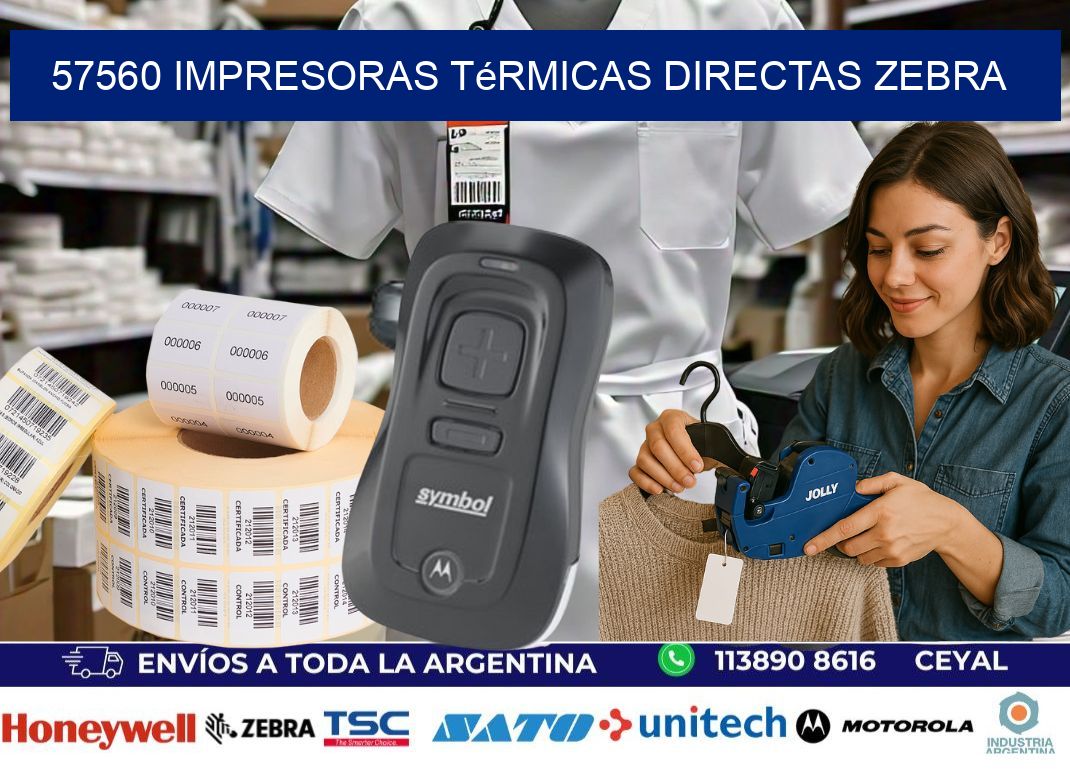57560 impresoras térmicas directas zebra