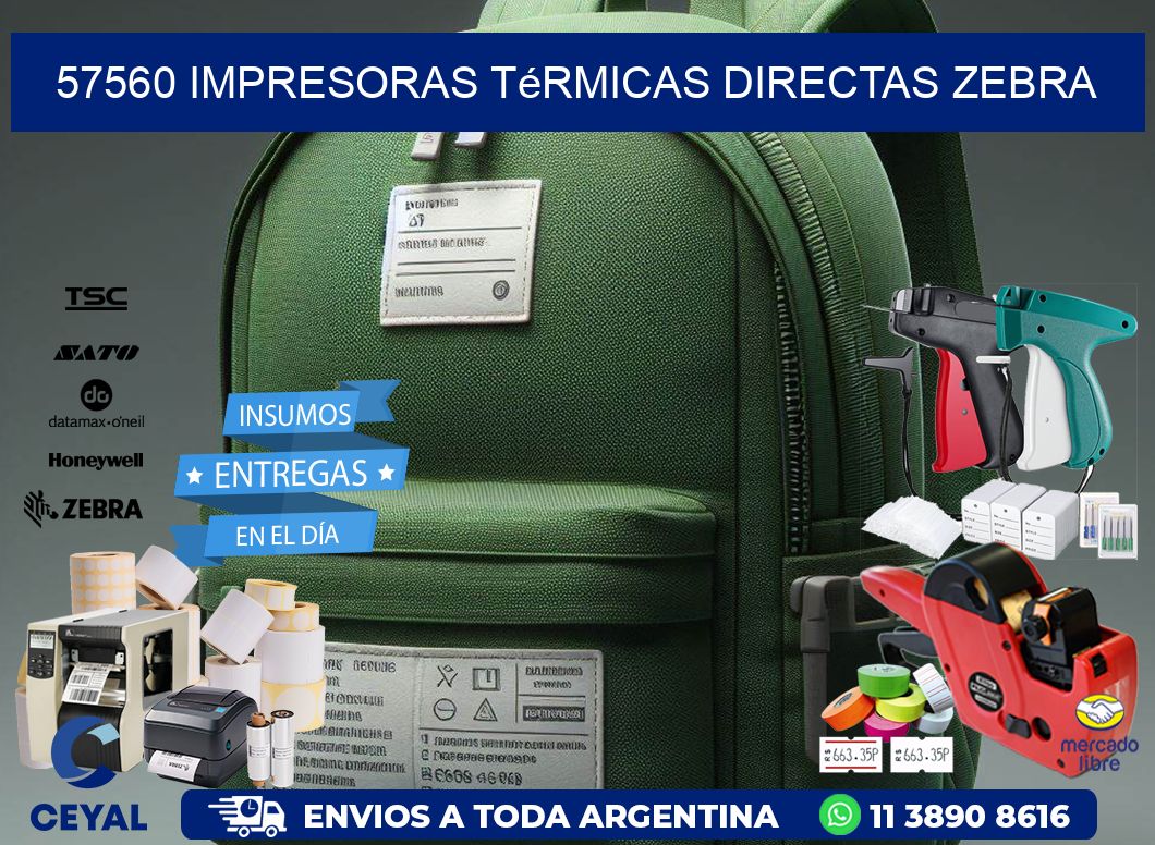 57560 impresoras térmicas directas zebra