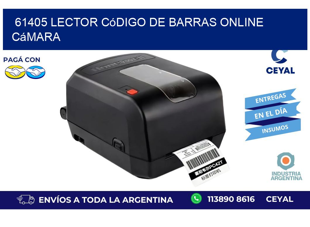 61405 Lector código de barras online cámara