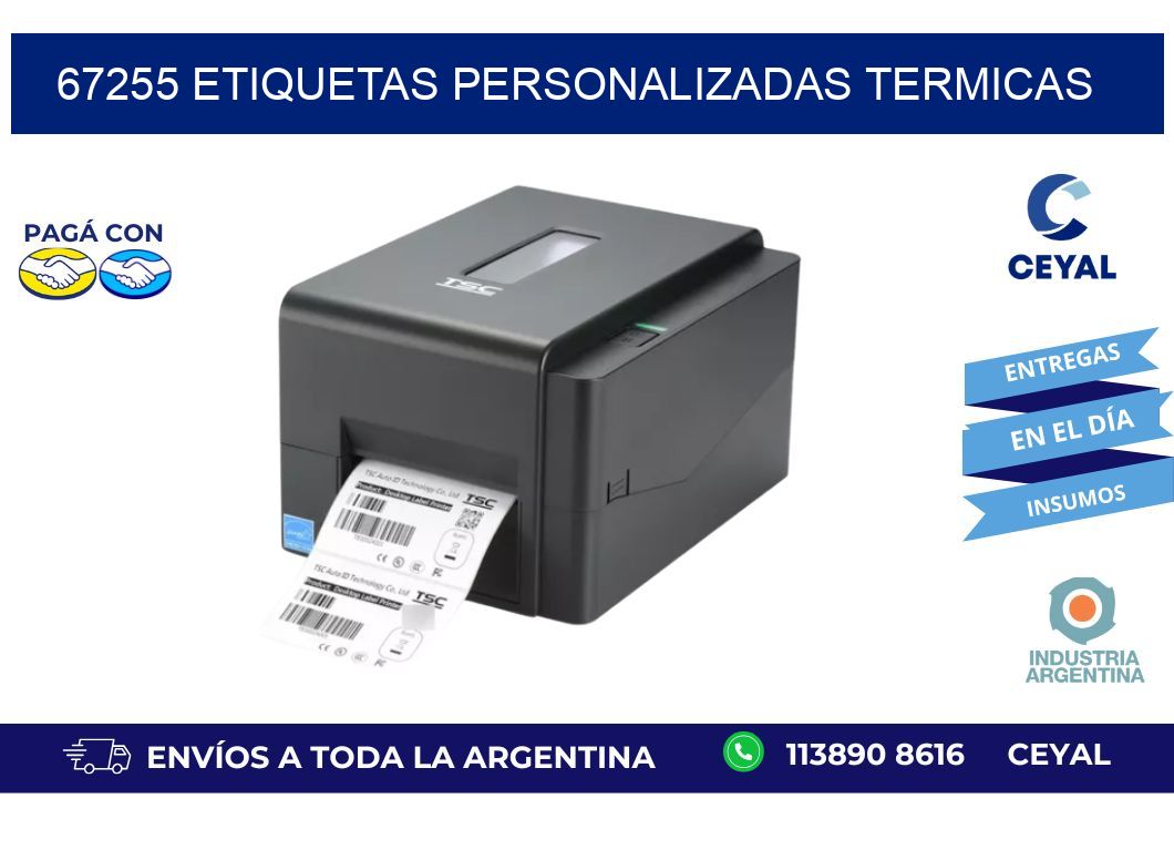 67255 Etiquetas personalizadas termicas