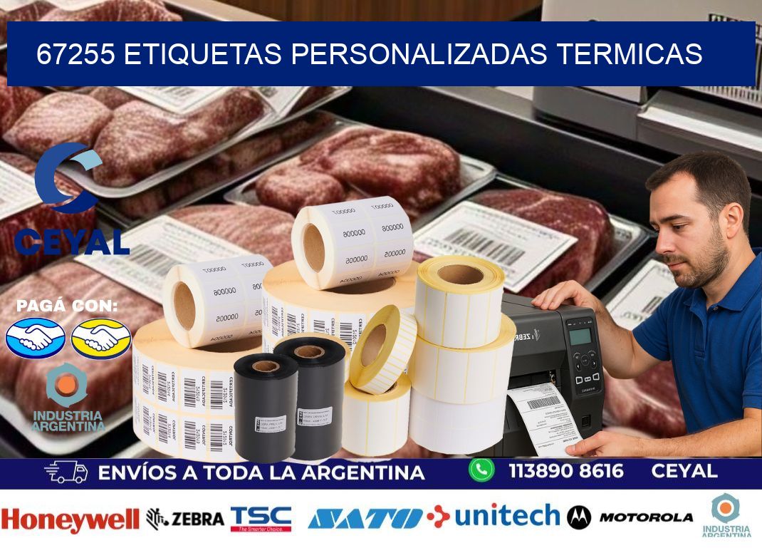 67255 Etiquetas personalizadas termicas
