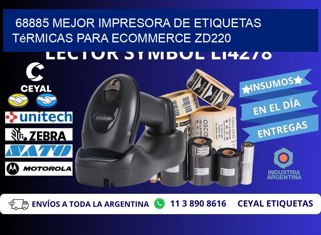 68885 mejor impresora de etiquetas térmicas para ecommerce ZD220