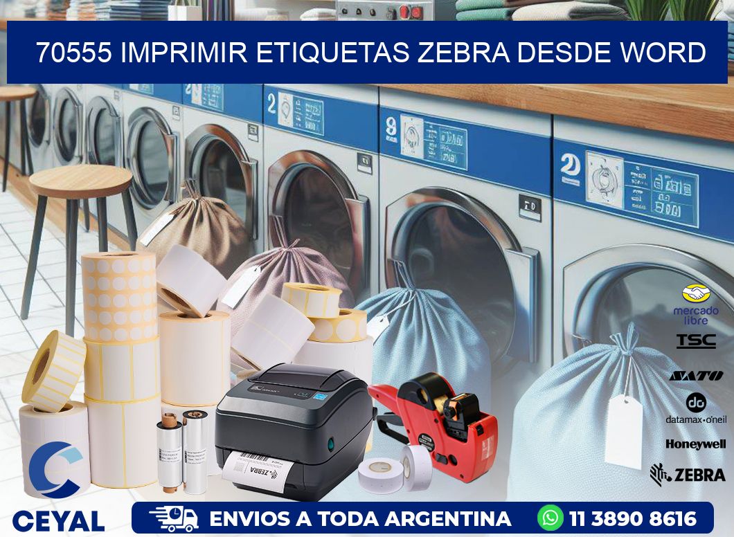 70555 imprimir etiquetas zebra desde word