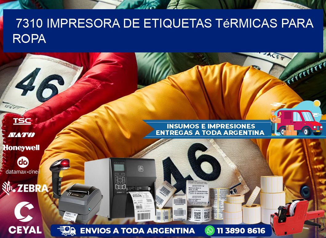 7310 impresora de etiquetas térmicas para ropa