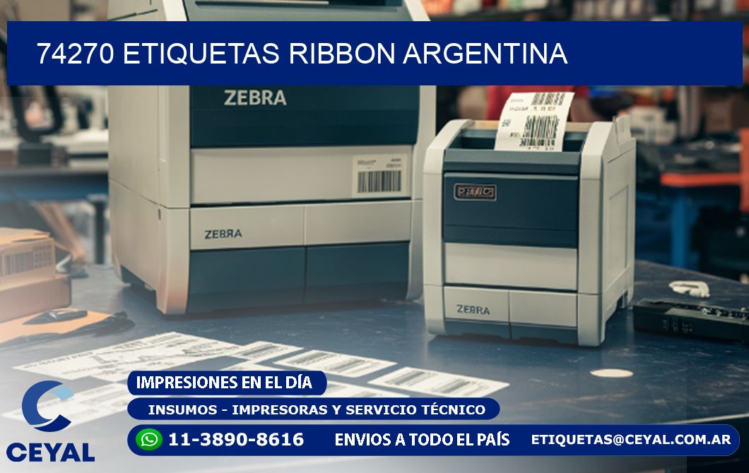 74270 etiquetas ribbon argentina