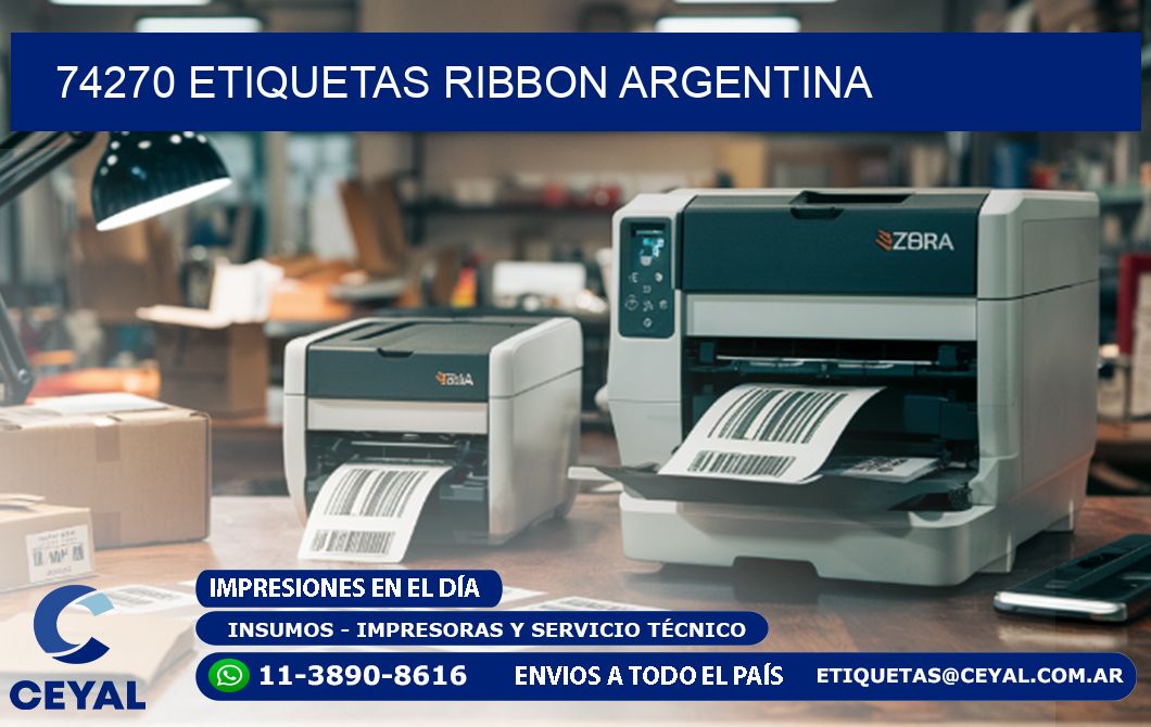 74270 etiquetas ribbon argentina