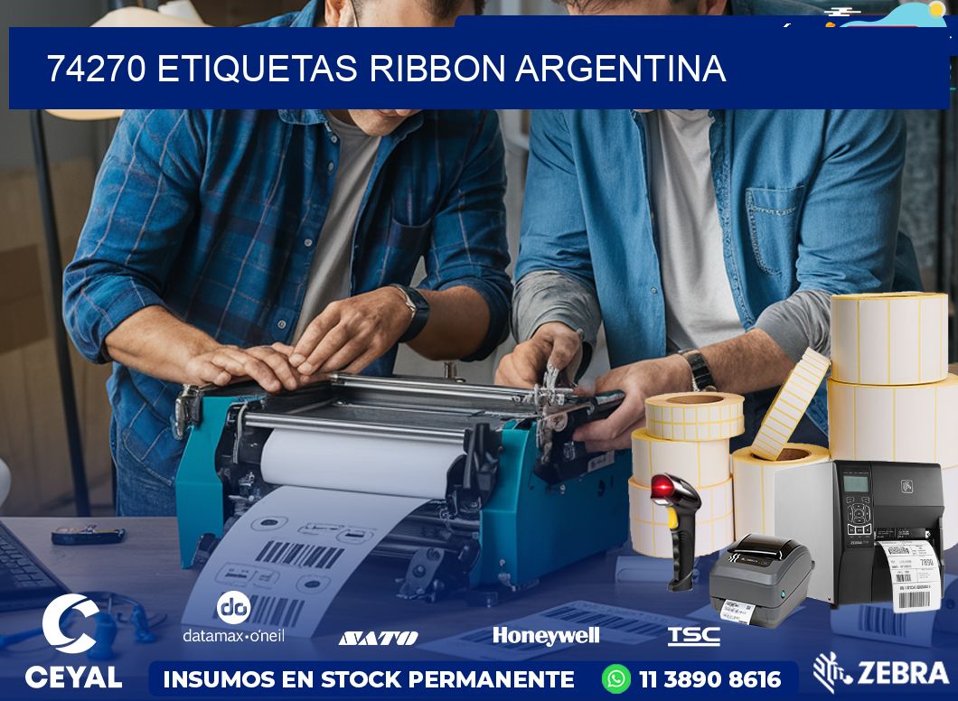 74270 etiquetas ribbon argentina