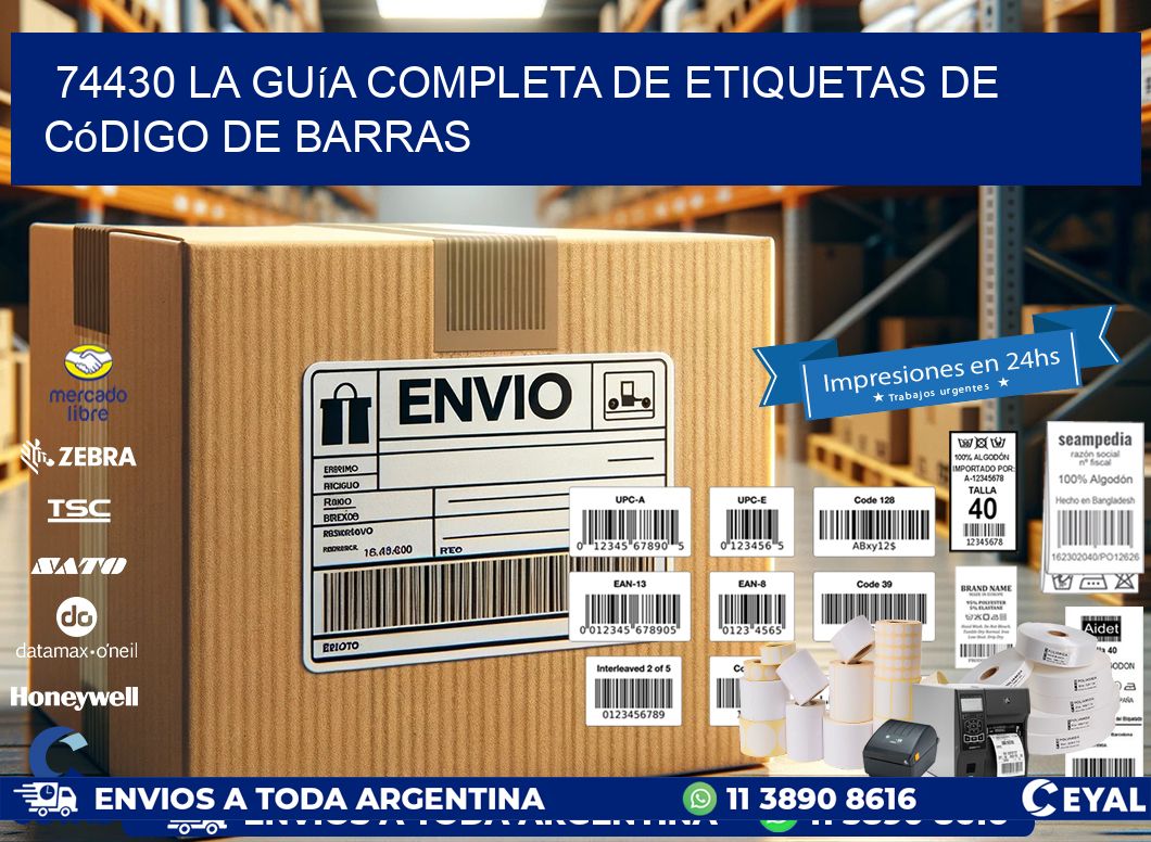74430 La guía completa de etiquetas de código de barras