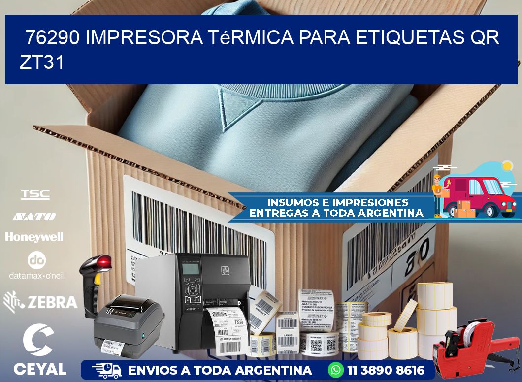 76290 impresora térmica para etiquetas QR ZT31