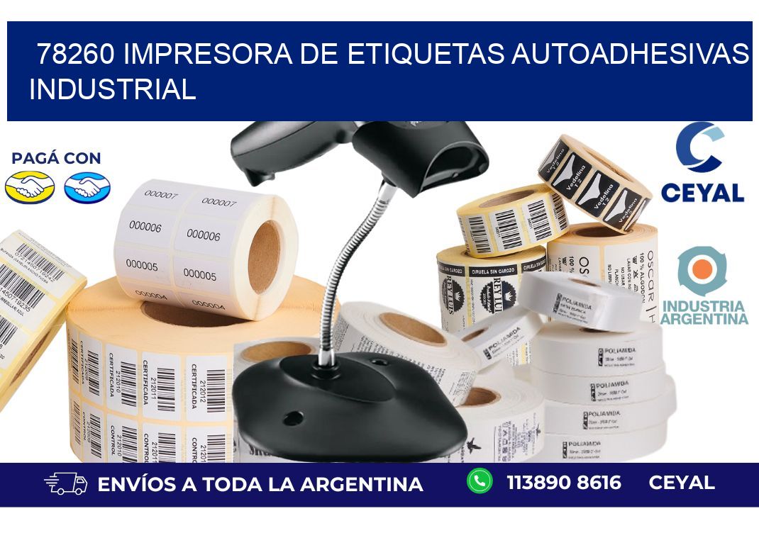 78260 Impresora de etiquetas autoadhesivas industrial