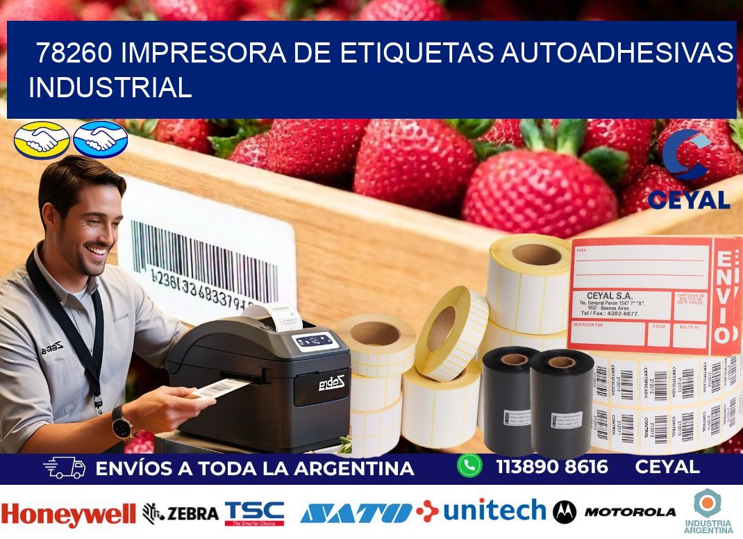 78260 Impresora de etiquetas autoadhesivas industrial