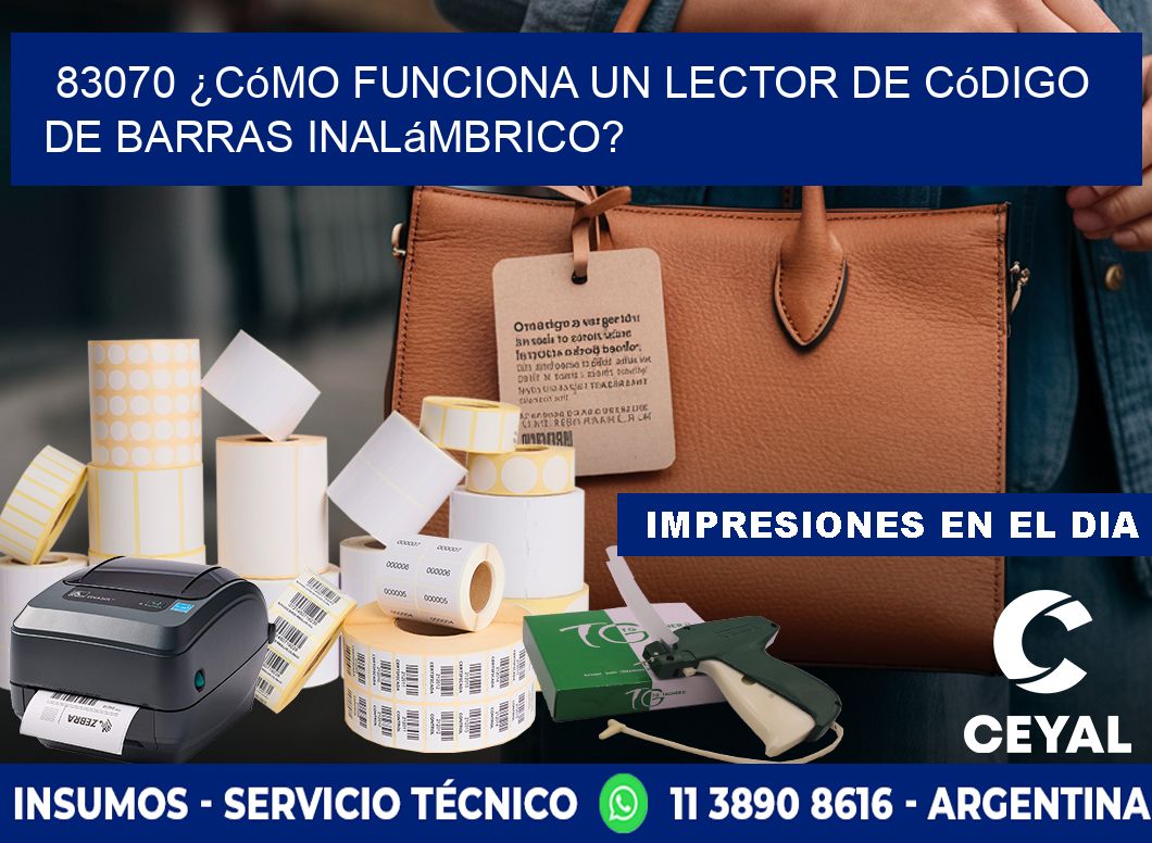83070 ¿Cómo funciona un lector de código de barras inalámbrico?