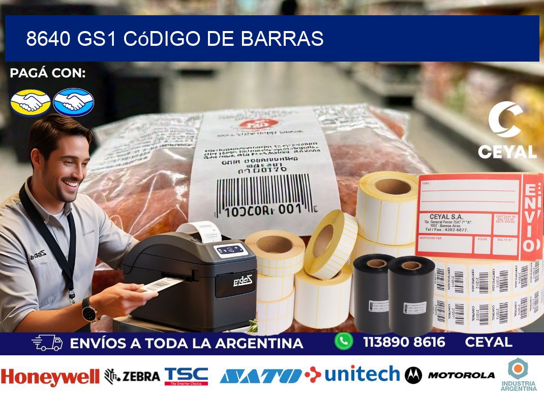 8640 GS1 código de barras