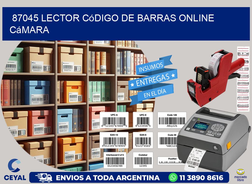 87045 Lector código de barras online cámara